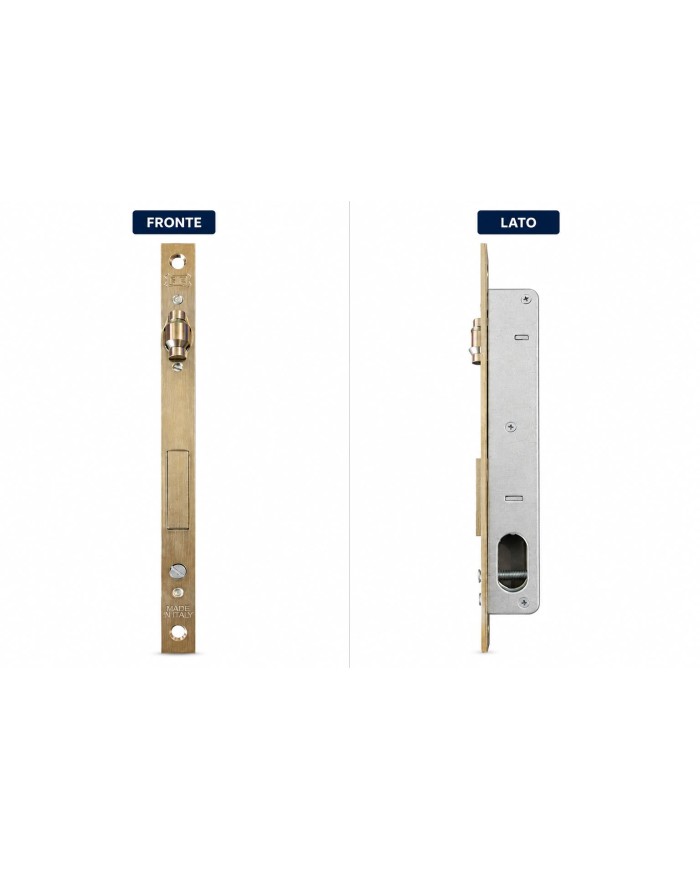 SERRATURA PROFILO ALLUMINIO C/RULLO E.15