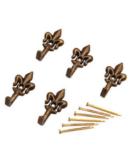 SET GANCI QUADRO GIGLIO BRONZO  MIGNON