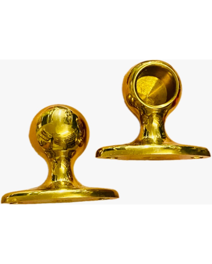 SUPPORTO CHIUSO DX OTTONE LUCIDO MM.20