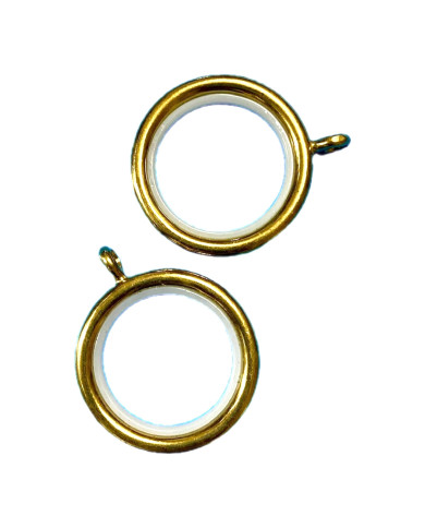 ANELLI OTTONE LUCIDO MM.35 CON NYLON INTERNO