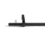 BASTONE FERRO DECO.NERO CM.120 CON SUPPORTO FD412