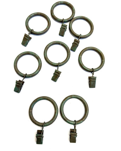 KIT ANELLO C/PINZA 8 PZ NERO OSS