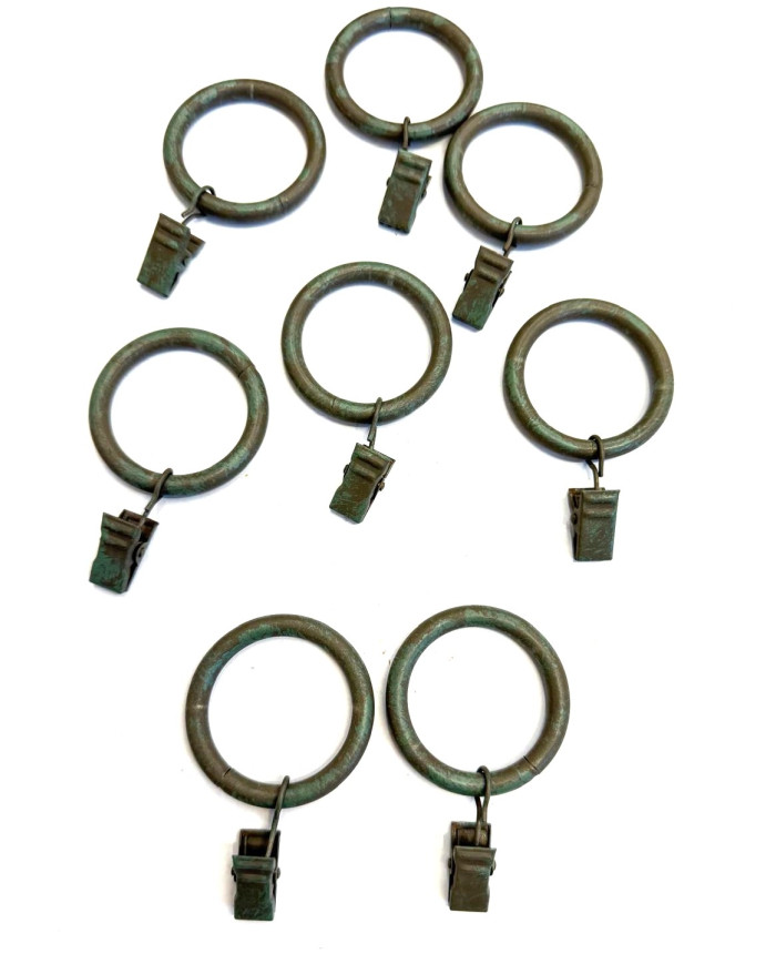 KIT ANELLO C/PINZA 8 PZ NERO OSS
