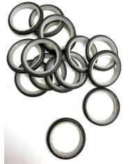 ANELLI SENZA FORO D22 NERO ARGENTO