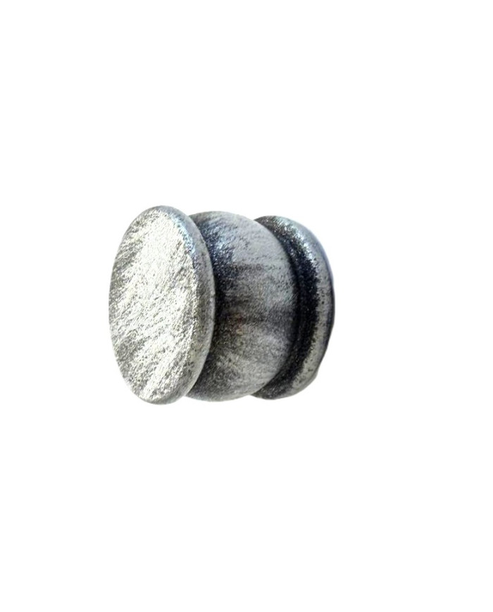 TAPPO FERRO NERO ARGENTO D.22