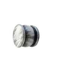 TAPPO FERRO NERO ARGENTO D.22