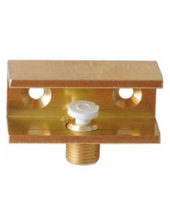 REGGICRISTALLO C/MORSETTO 25X15 OTTONE LUCIDO
