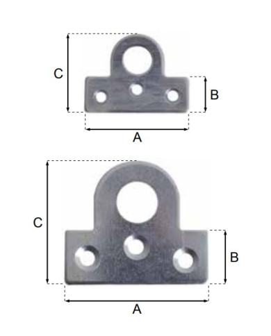 PIASTRINA PORTALUCCHETTI PICCOLA