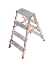 SCALA ALLUMINIO DOPPIA SALITA 4 GRADINI
