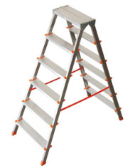 SCALA ALLUMINIO DOPPIA SALITA 5 GRADINI