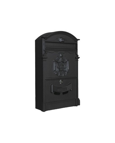 CASSETTA POSTA REGIA NERO 9005 25,5X9X41