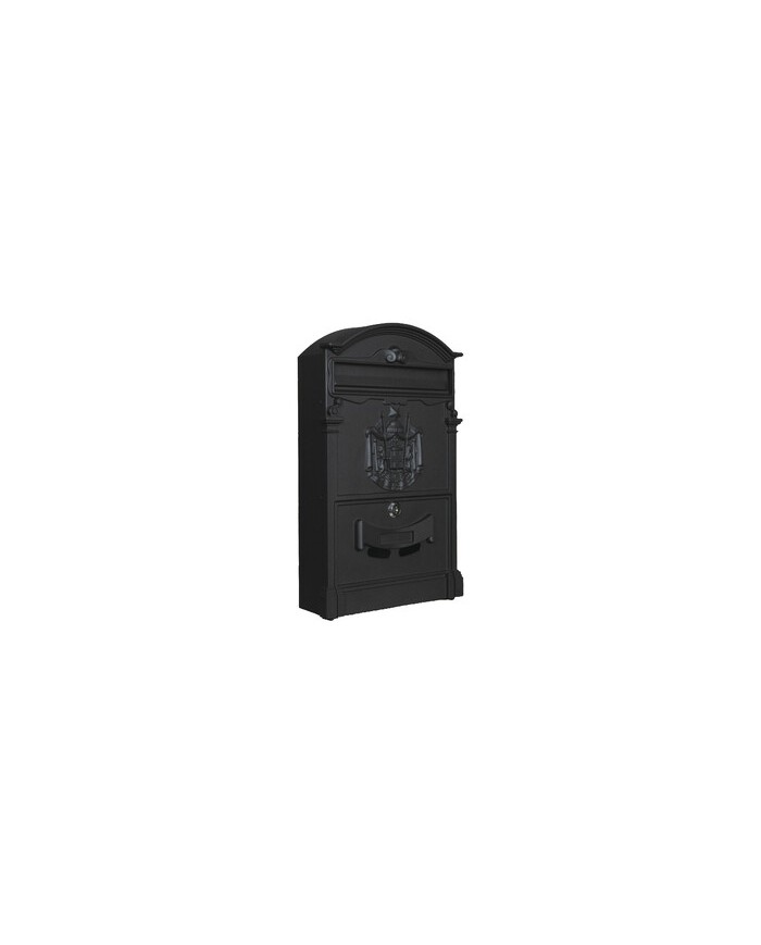 CASSETTA POSTA REGIA NERO 9005 25,5X9X41