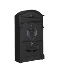 CASSETTA POSTA REGIA NERO 9005 25,5X9X41