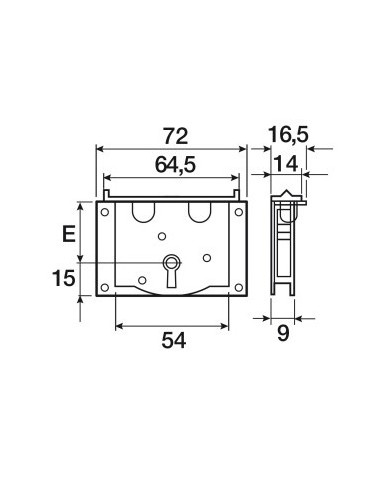SERRATURA PER CASSA MM.30 ART.60