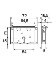 SERRATURA PER CASSA MM.30 ART.60