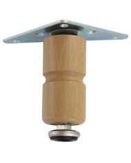 PIEDINI LEGNO NATURALE ART.11 H10 CM 4P