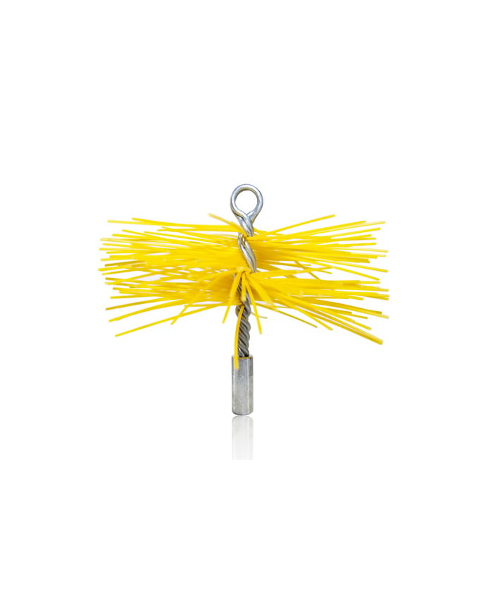 SCOVOLO NYLON GIALLO X TUBI IN ACCIAIO D.150