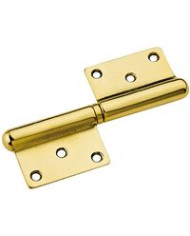 CERNIERE GROSSEZZA S/CAP OTTONE LUCIDO MM.100 SX