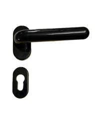 MANIGLIA NYLON NERA C/ROS.OVAL