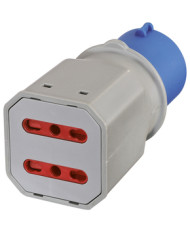 PRESA INDUSTIALE QUADRA 220V BIPAS