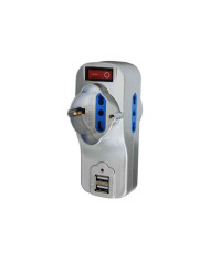 ADATTATORE RUOTANTE 16A USB