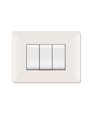 PLACCA LIFE Q MOD.LIVING PLAS BIANCO