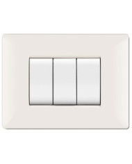 PLACCA LIFE Q MOD.LIVING PLAS BIANCO