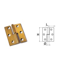 CERNIERE OTTONE LUCIDO SFILABILI 50X40 DX