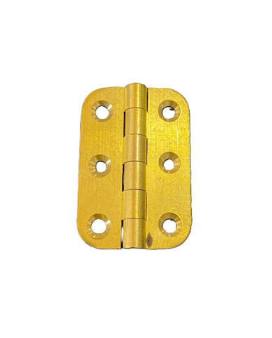 CERNIERE FISSE BORDO TONDO OTTONE LUCIDO 60X42