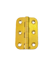 CERNIERE FISSE BORDO TONDO OTTONE LUCIDO 60X42