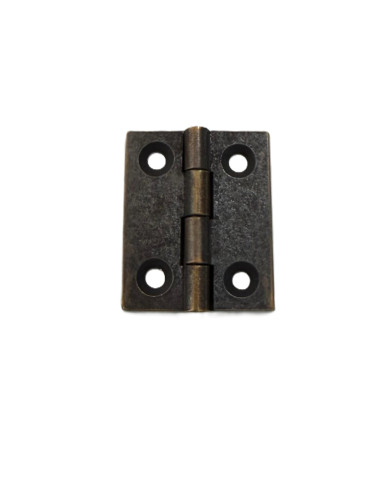 CERNIERE FRESATE PIANE OTTONE BRONZATO 35X30