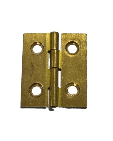 CERNIERE FRESATE PIANE OTTONE LUCIDO 35X30