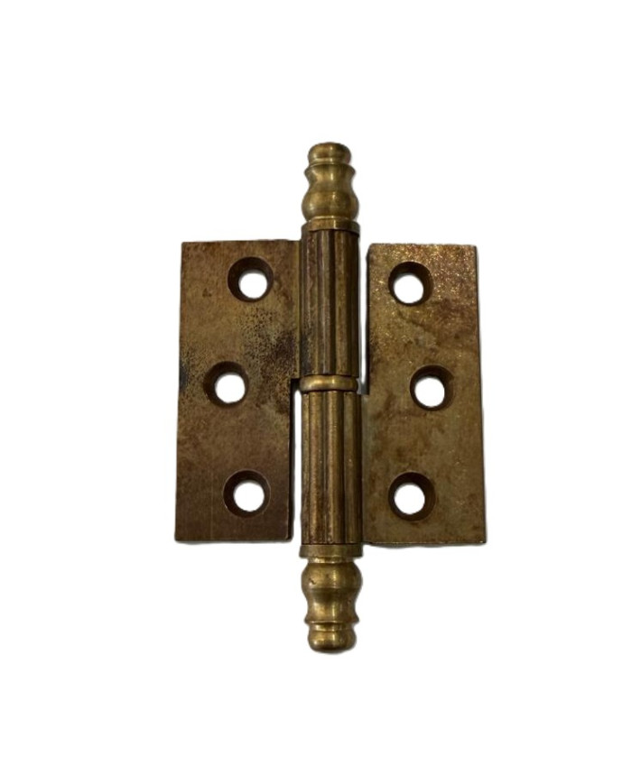 CERNIERE RIGATE PIANE OTTONE BRONZATO 40X40 SX