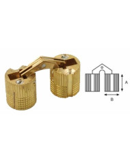 CERNIERE A SCOMPARSA OTTONE MM.10