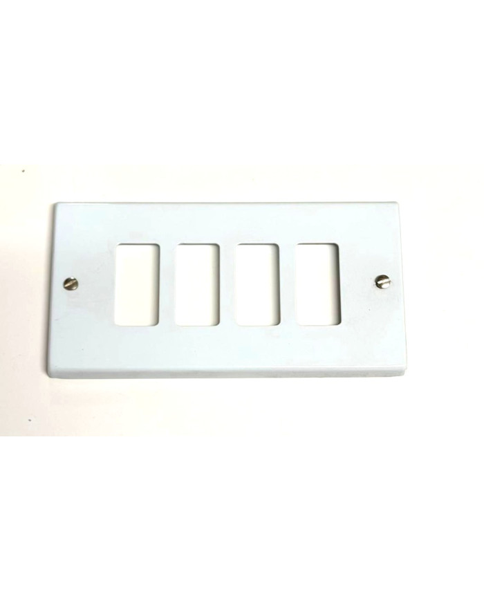 COPRINTERRUTTORE ALLUMINIO BIANCO 4F**