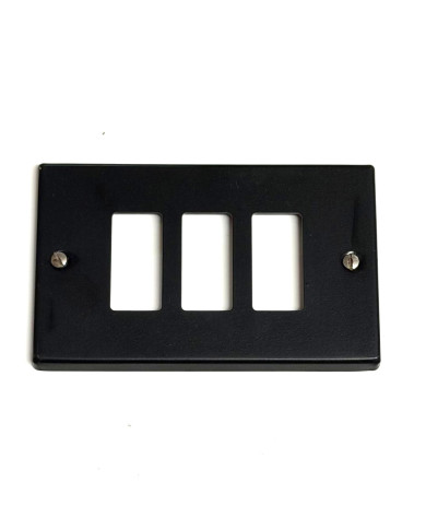 COPRINTERRUTTORE ALLUMINIO NERO 3F**