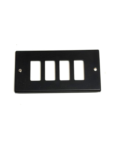 COPRINTERRUTTORE ALLUMINIO NERO 4F**