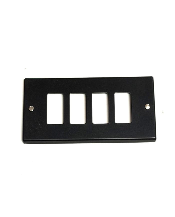 COPRINTERRUTTORE ALLUMINIO NERO 4F**