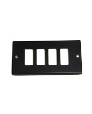 COPRINTERRUTTORE ALLUMINIO NERO 4F**