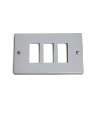 COPRINTERRUTTORE ALLUMINIO GRIGIO 3F**