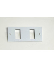 INSERTO LACCATO BIANCO 2 FORI*