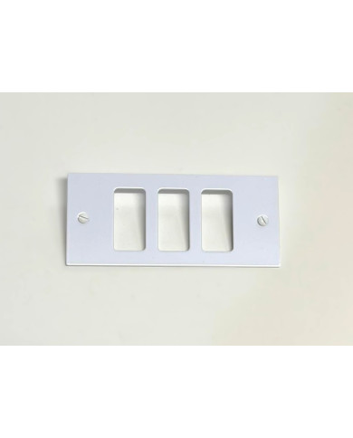INSERTO LACCATO BIANCO 3FORI**
