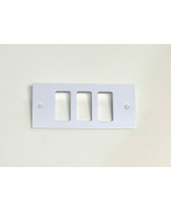 INSERTO LACCATO BIANCO 3FORI**