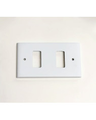 COPRINTERUTTORE OTTONE BIANCO CIV 2F**