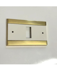 PLACCA NYLON BIANCA  1 FORO**
