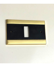 PLACCA NYLON NERO 1 FORO**