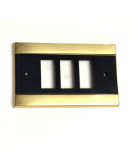 PLACCA NYLON NERO  3 FORI**