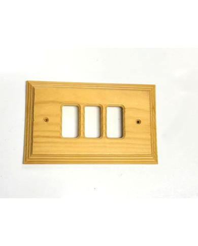 COPRINTERRUTTORE LEGNO PINO 3 FORI**