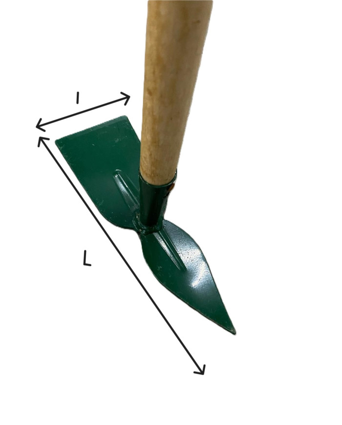 ZAPPINO VERDE QUADRO+CUORE CON MANICO H.125