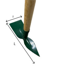 ZAPPINO VERDE QUADRO+CUORE CON MANICO H.125